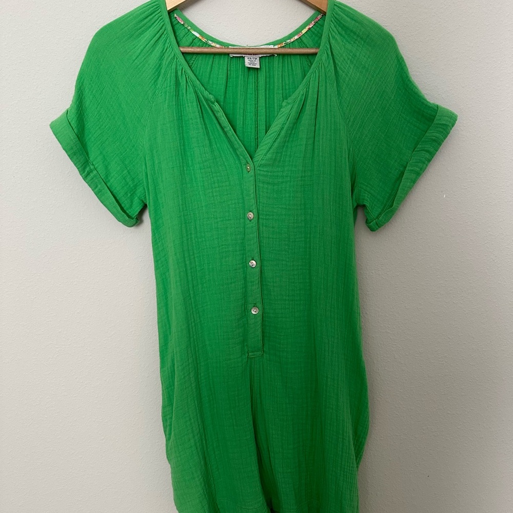 Green Women's Romper